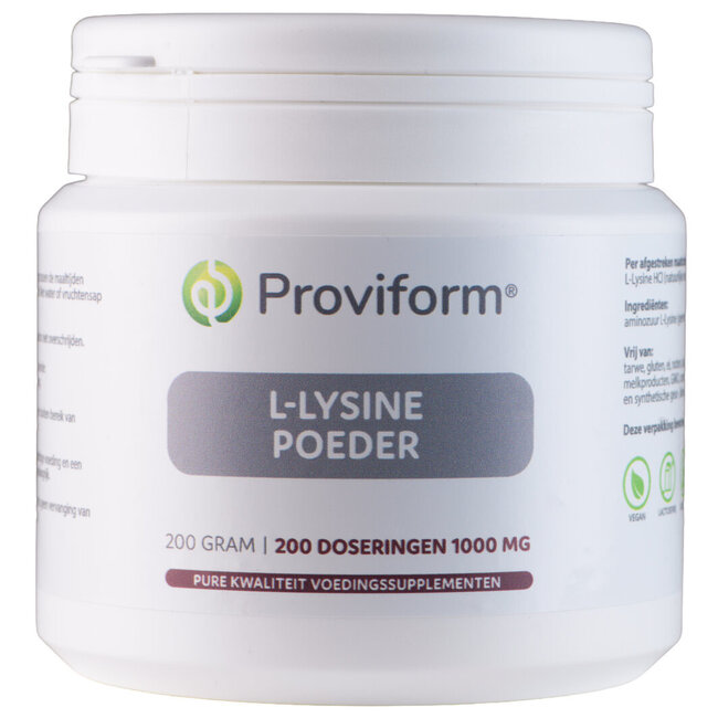 Proviform L-Lysine en Poudre 200 Grammes