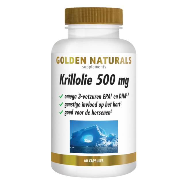Golden Naturals Olej z Kryla 500mg 60 Kapsułek Softgel