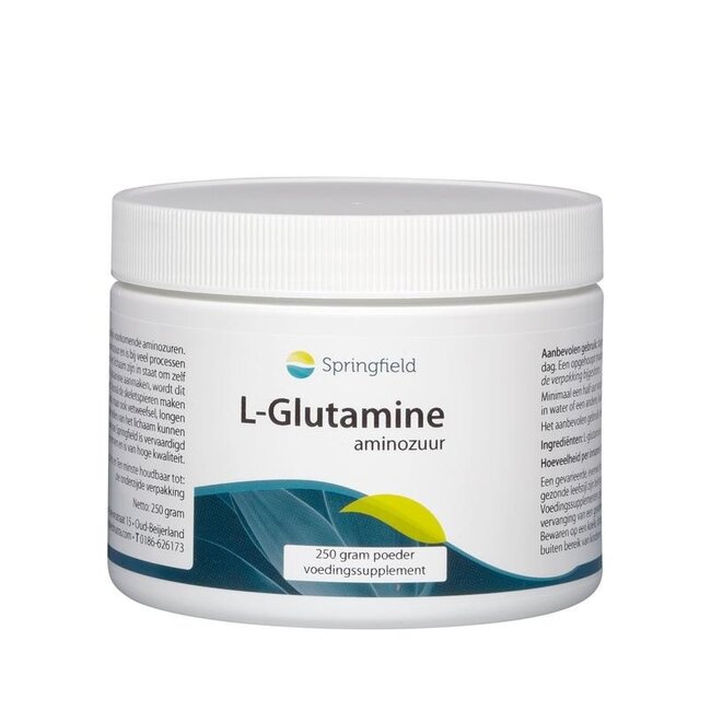 Springfield L-Glutamina en polvo 250 gramos