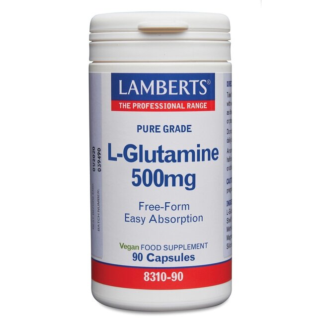 Lamberts L-Glutamina 500 mg 90 cápsulas vegetales
