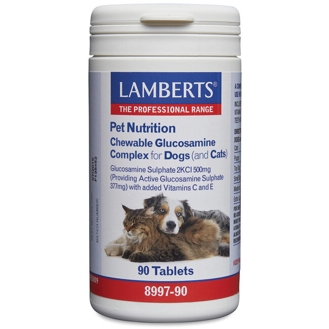 Lamberts Glukozamina tabletki do żucia dla psa i kota 90 tabletek