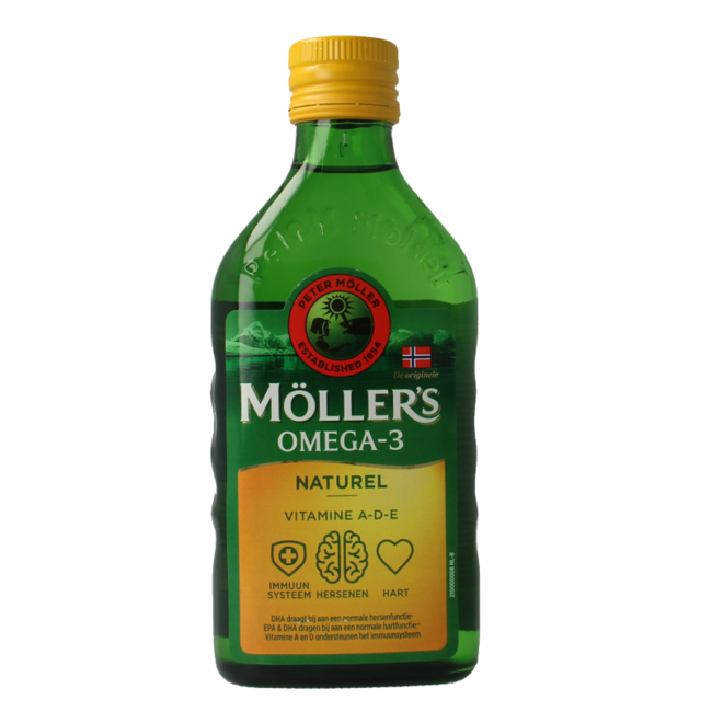 Aceite de hígado de bacalao Omega-3 natural 250 ml