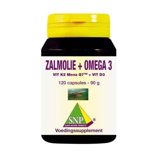 SNP Salmon Oil & Vit. K2 Mena Q7 & Vit. D3 & Vit. E 120 Capsules