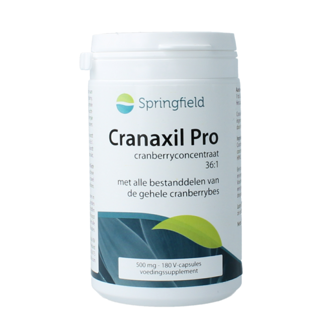 Springfield Cranaxil Pro Concentré de Canneberge 500 mg 180 Gélules