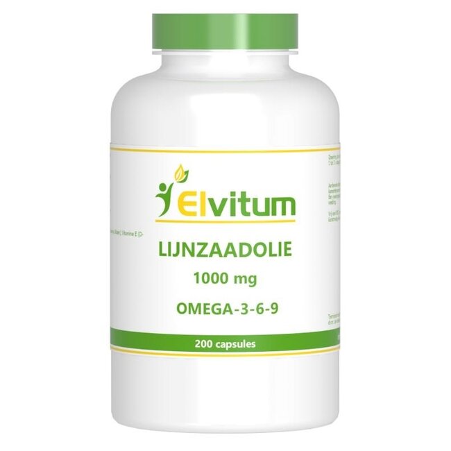 Elvitum Olio di Semi di Lino Omega 3-6-9 200 Capsule