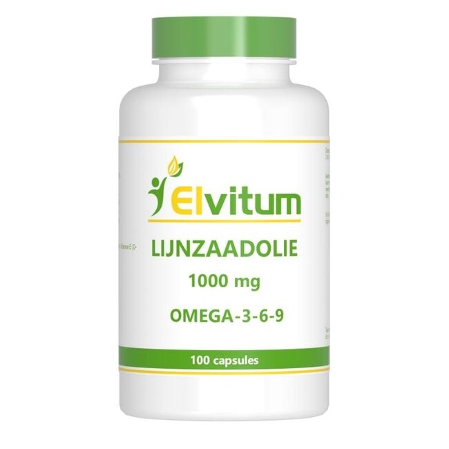 Elvitum Lijnzaadolie omega 3-6-9 100 Capsules