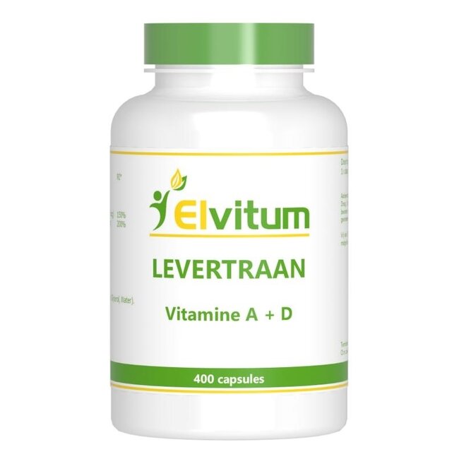 Elvitum Cod Liver Oil A D3 400 Capsules