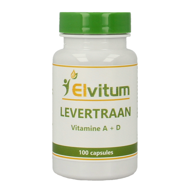 Olio di Fegato di Merluzzo Elvitum A D3 100 Capsule