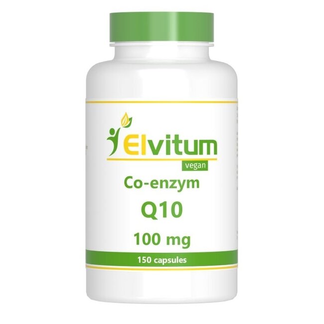 Elvitum Co-enzyme Q10 100mg 150 Vegetarian Capsules