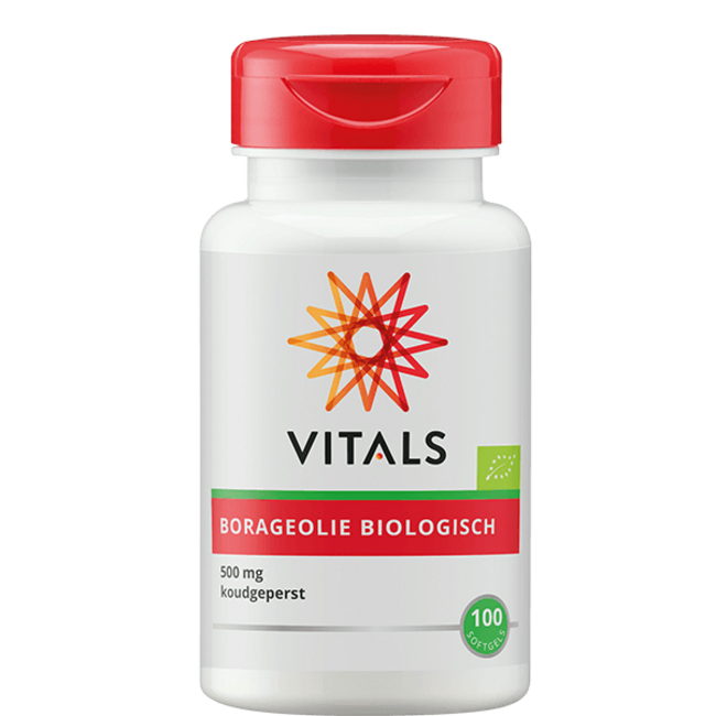 Vitals Huile de Bourrache 500 mg Bio 100 Capsules Molles