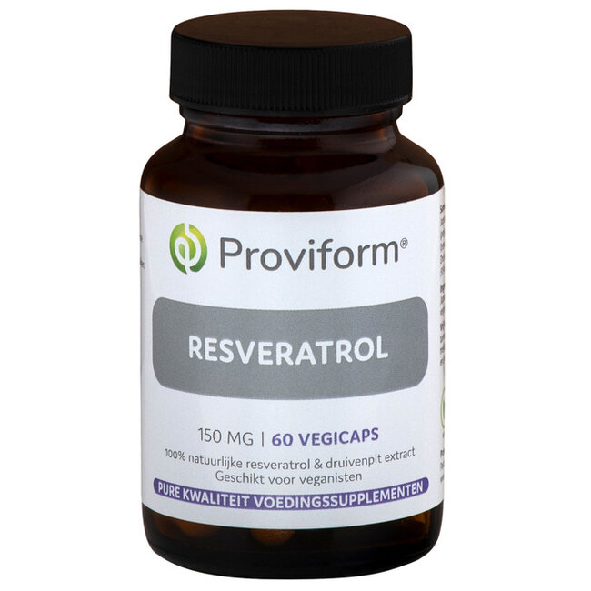 Proviform Resveratrol 150mg + 50mg druivenpitextract 60 Vegetarische capsules