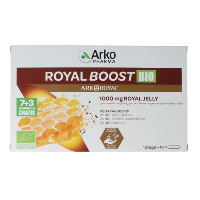 Royal Boost Mleczko Pszczele (7 + 3) 15 ml na ampułkę bio 10 ampułek