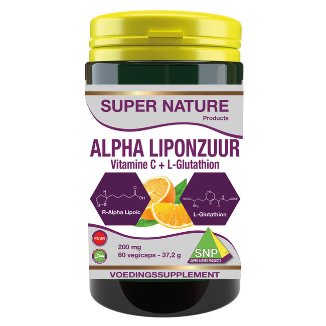 SNP Kwas alfa-liponowy 200 mg czysty 60 Kapsułek
