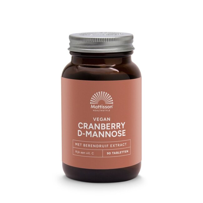 Mattisson Cranberry D-Mannose met berendruif extract 90 Tabletten