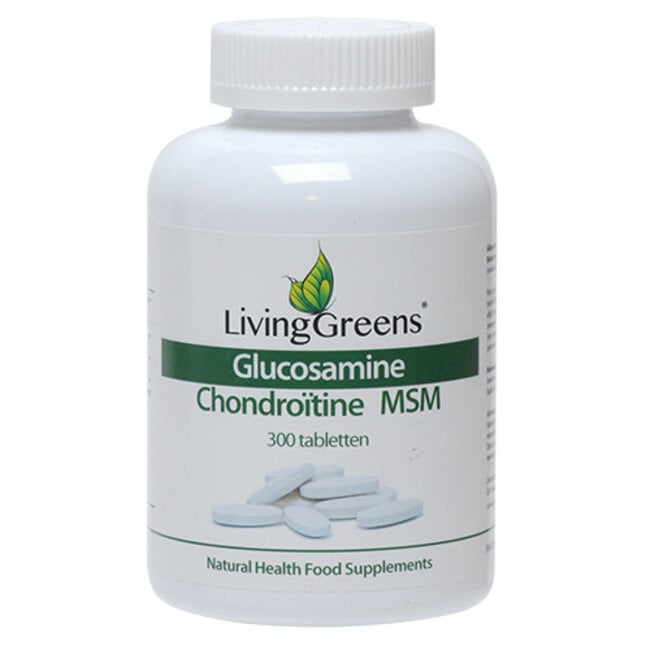 Livinggreens Glucosamine Chondroïtine MSM 300 Comprimés