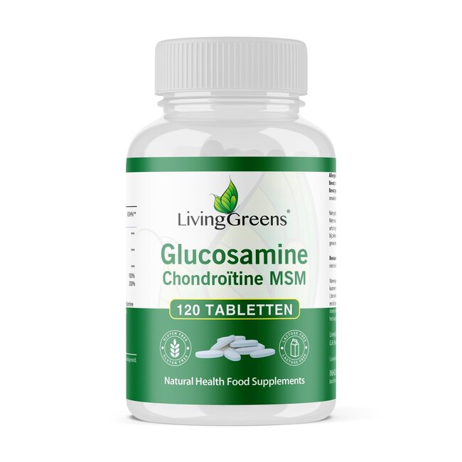 Livinggreens Glucosamine Chondroïtine MSM 120 Comprimés