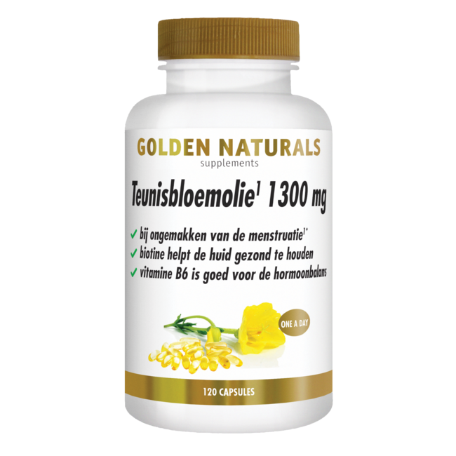 Golden Naturals Huile d'Onagre 1300 mg 120 Capsules Molles