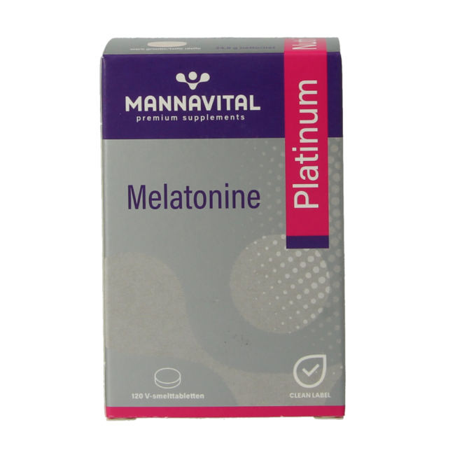 Mannavital Mélatonine Platinum 120 comprimés sublinguaux