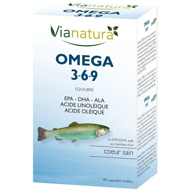 Vianatura Omega 3 6 9 40 Cápsulas