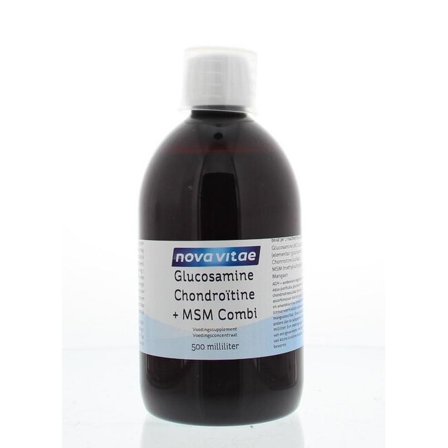 Nova Vitae Glucosamine Chondroitin MSM Combi 500 Millilitres