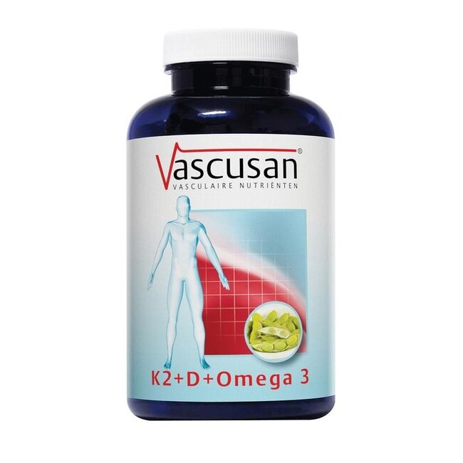 Vascusan K2 Vitamina D Omega 3 60 Cápsulas