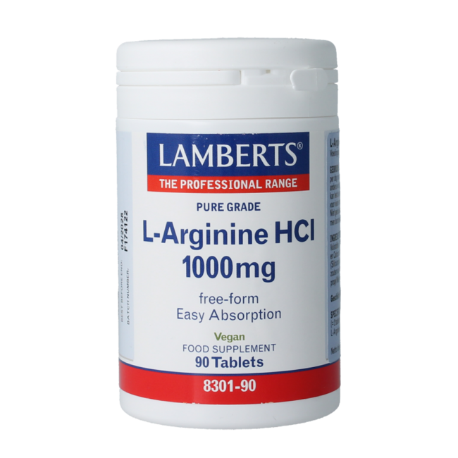 Lamberts L-Arginine 1000mg 90 Comprimés