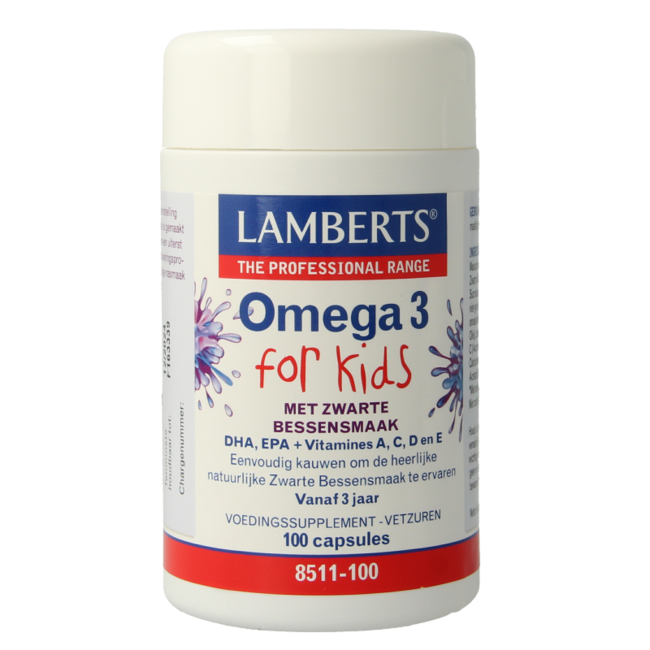 Lamberts Olej rybi omega 3 dla dzieci 100 kapsułek