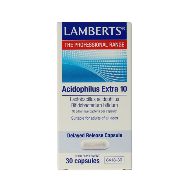 Lamberts Acidophilus Extra 10 30 Cápsulas Vegetarianas