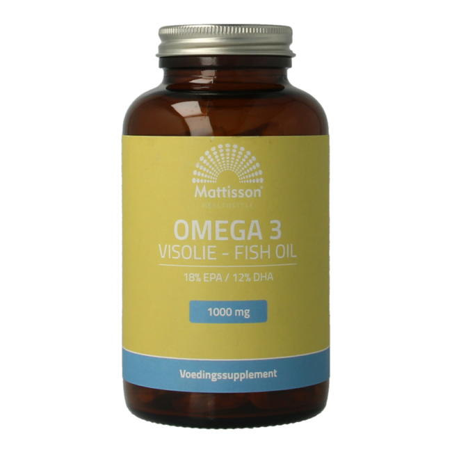 Olio di Pesce Omega 3 18% EPA 12% DHA 1000mg 120 Capsule