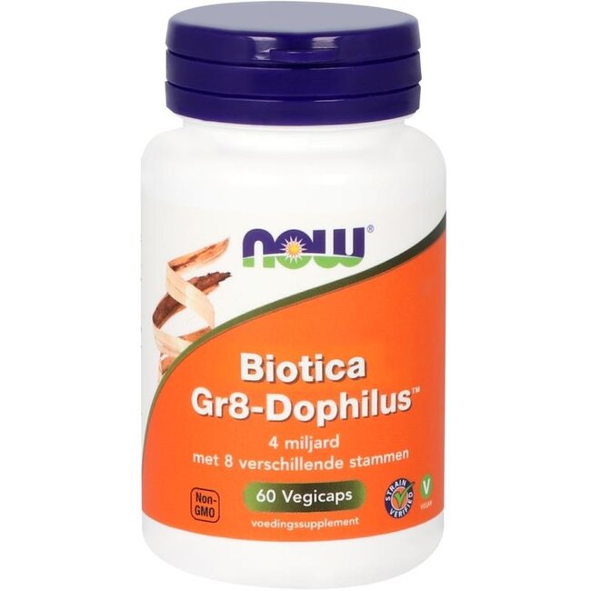 NOW Biotica Gr8-dophilus 60 Kapsułek wegetariańskich