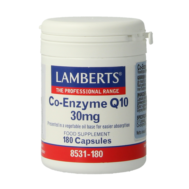 Lamberts Co-Enzyme Q10 30mg 180 Vegetarian Capsules