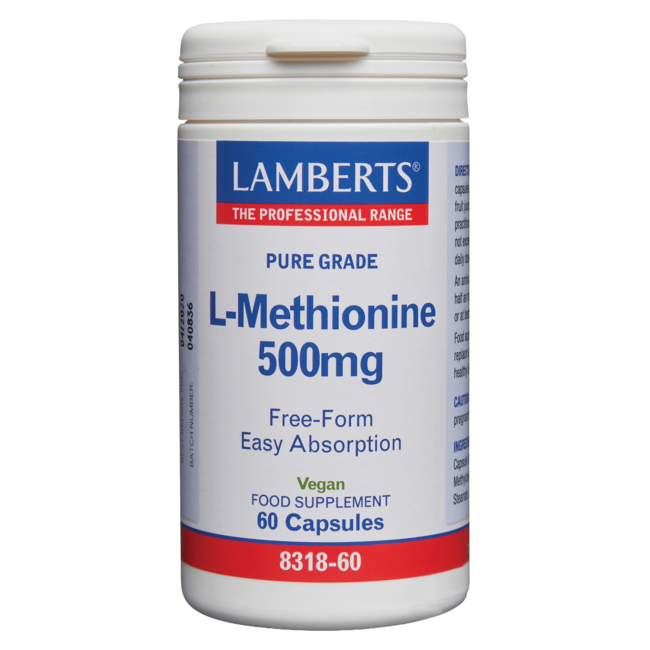 L-Méthionine 500 mg 60 gélules végétales