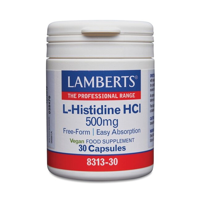 L-Histidine 500mg 30 Capsules