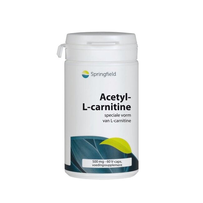Springfield Acetyl-L-Carnitine 500mg 60 Vegetarian capsules