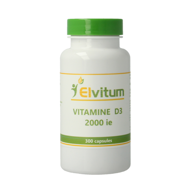 Elvitum Vitamina D3 2000 UI 300 Cápsulas