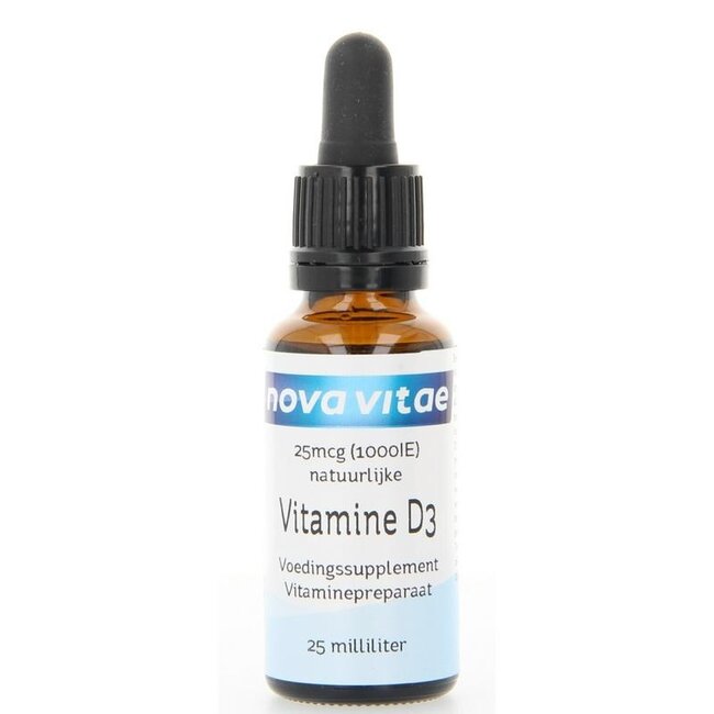 Nova Vitae Witamina D3 1000IU krople 25 Mililitrów
