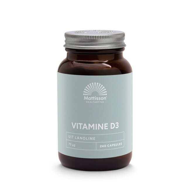 Vitamine D3 75 mcg 3000 UI 240 Capsules
