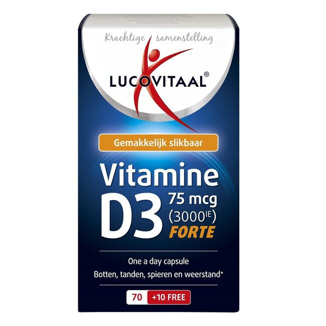 Vitamine D3 75mcg 80 Capsules