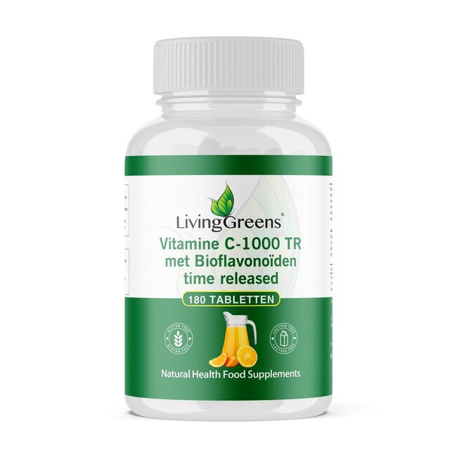 Livinggreens Vitamine C 1000mg TR 180 Tabletten