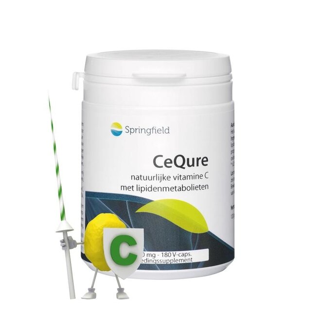 Springfield Cequre 500mg Vitamin C 180 Vegetarian capsules