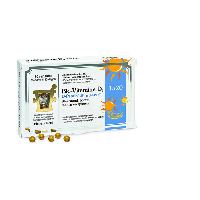 Pharma Nord Bio vitamine D3 38mcg 80 Capsules