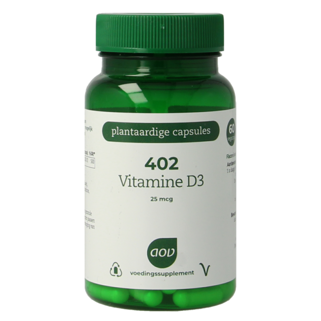 AOV 402 Vitamina D3 25mcg 60 cápsulas vegetales
