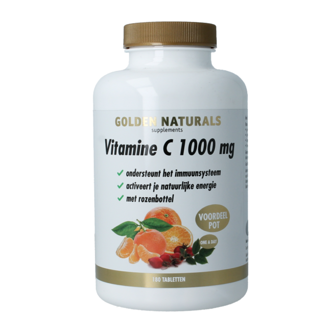 Vitamina C 1000 mg con escaramujo 180 comprimidos