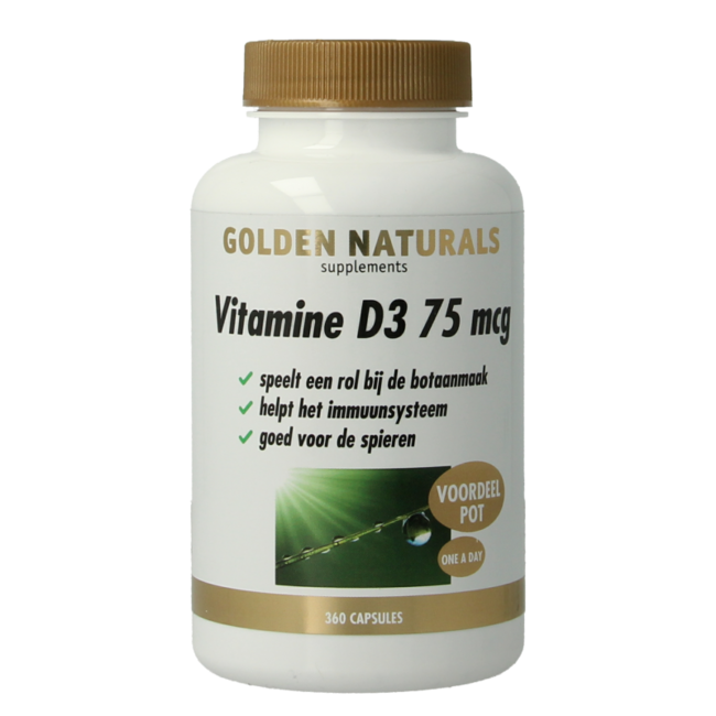 Vitamine D3 75mcg 360 Capsules