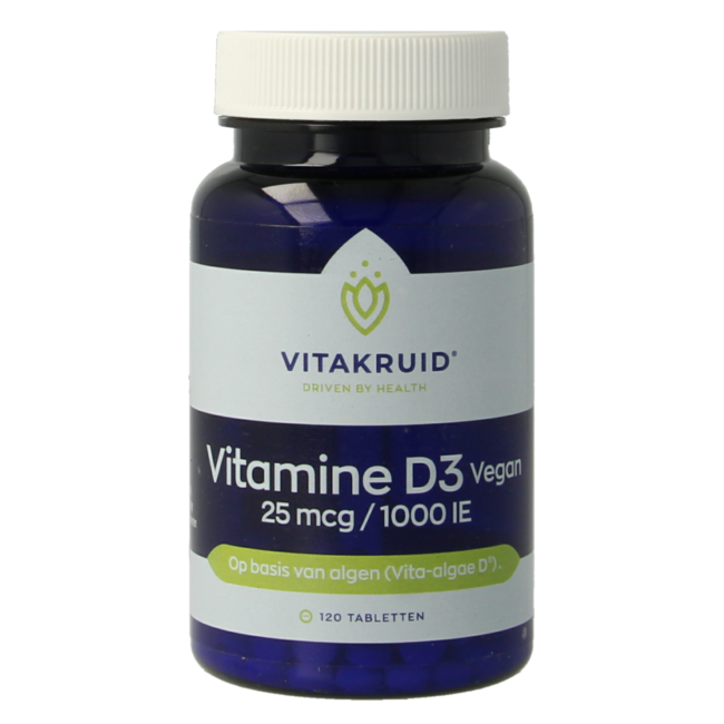 Vitakruid Vitamina D3 Vegana 25 mcg / 1000 UI 120 Comprimidos