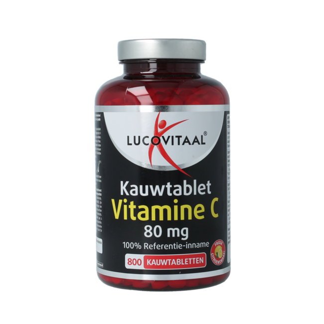Lucovitaal Vitamin C 80mg Zitrone 800 Kautabletten