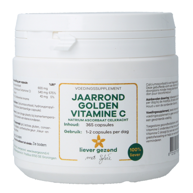 Liever Gezond Vitamin C ganzjährig 365 Kapseln