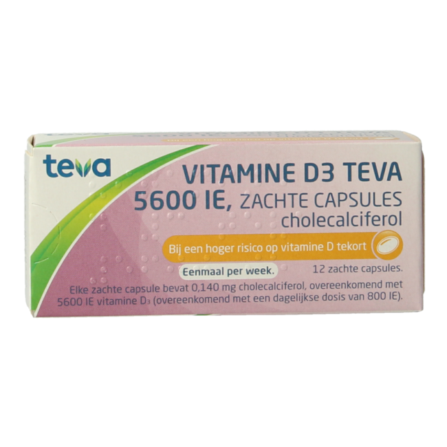 Vitamine D3 5600 UI capsules molles 12 capsules