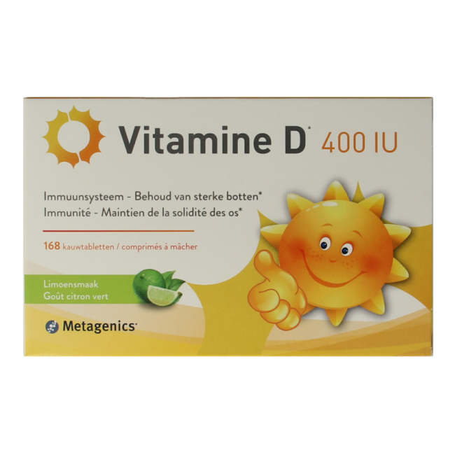 Vitamina D 400 UI NFD 168 comprimidos masticables