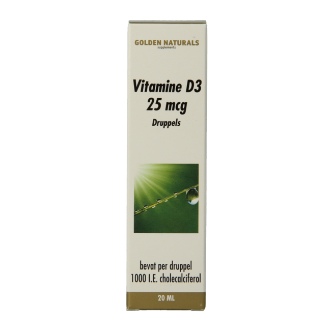 Golden Naturals Vitamin D3 25mcg drops 20 Millilitres